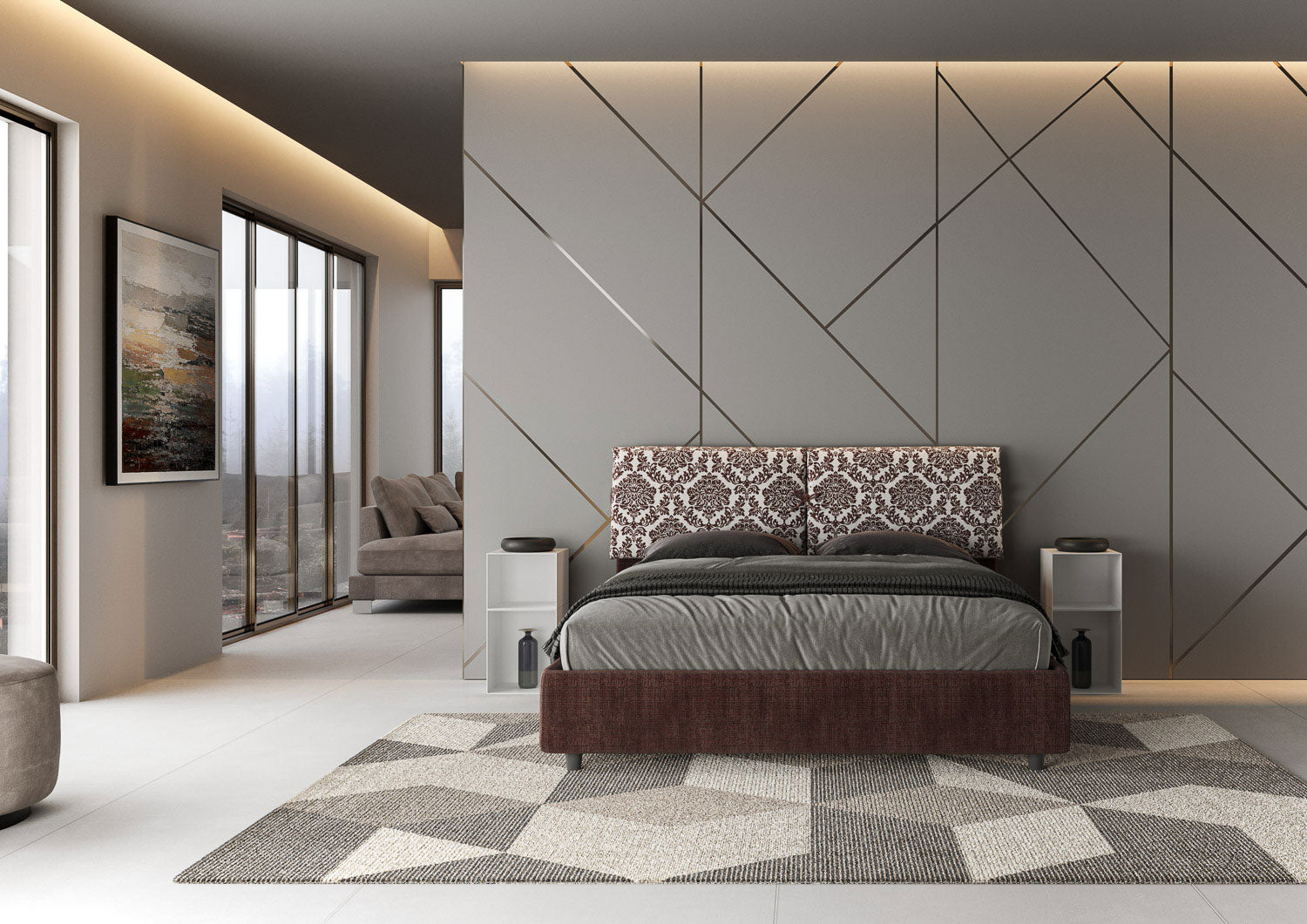 Letto Matrimoniale 160x190 cm con Rete Mados Giada 4 Agata 4