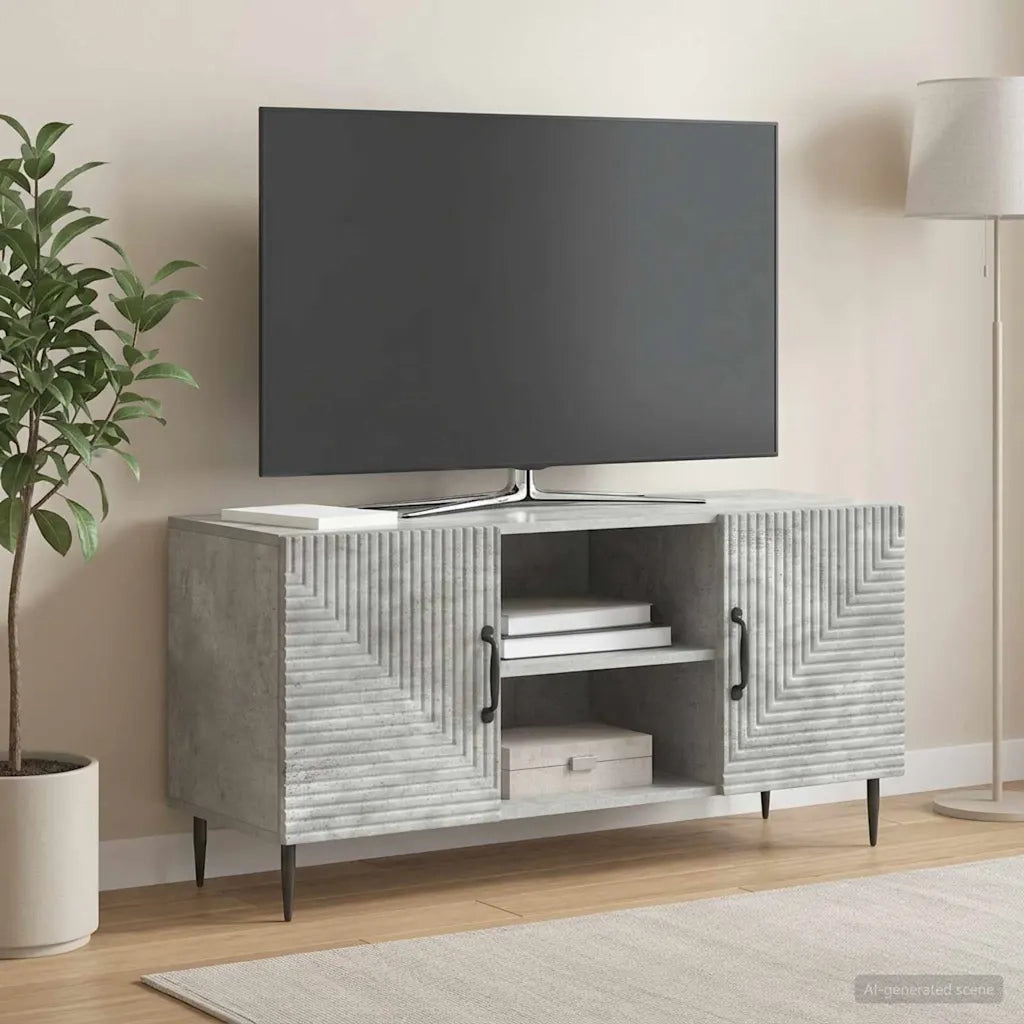 Mobile TV Grigio Cemento 102 x 34,5 x 50 cm 894928