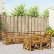 Set divani 8 pcs Naturale Legno di Acacia Massello 3374999