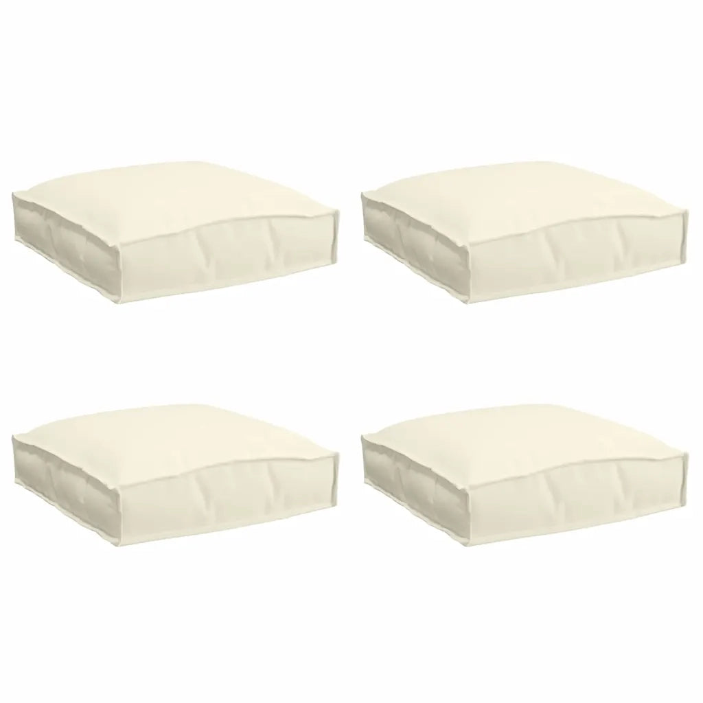 Cuscino 4 pcs Crema 40 x 40 x 8 cm Tessuto Oxford 42001590