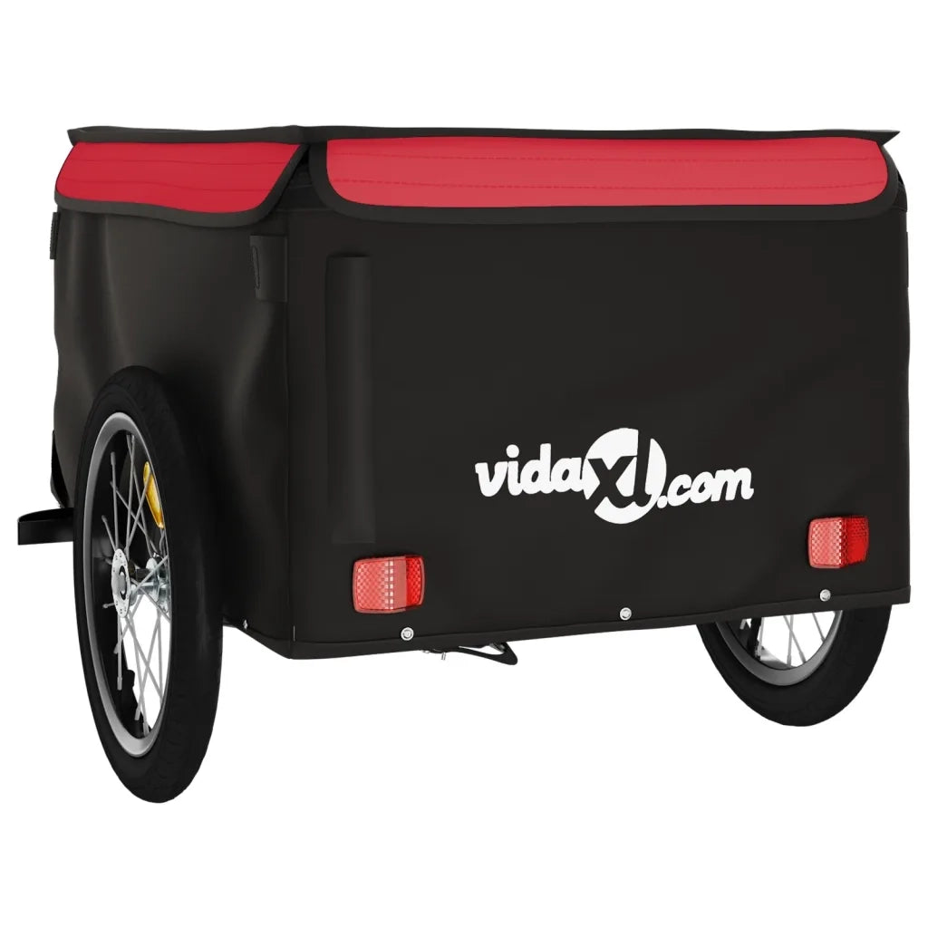 Rimorchio da Bici Nero e Rosso 45 kg in Ferro CFW3623062