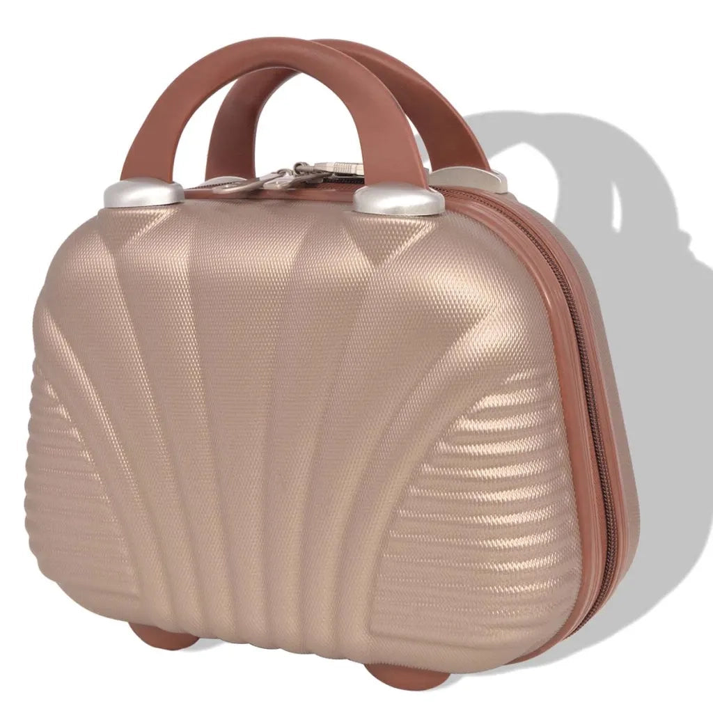4 pz. Set di Trolley Rigidi Color Champagne CFW1529675