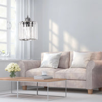 Lampada Da Soffitto Cristallo Argento APP508-1CP