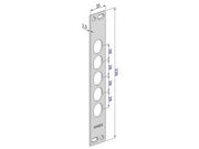 CONTROPIASTRA P/SERRATURE PORTE BLINDATE IN ACCIAIO INOX INT.28 CP2500  (CP2500XAI28)    SECUREMME