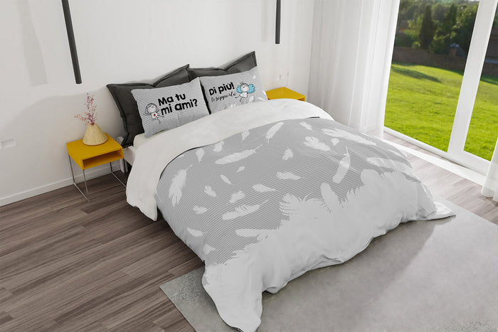 Copripiumino Matrimoniale con Federa Stampato Shine 16