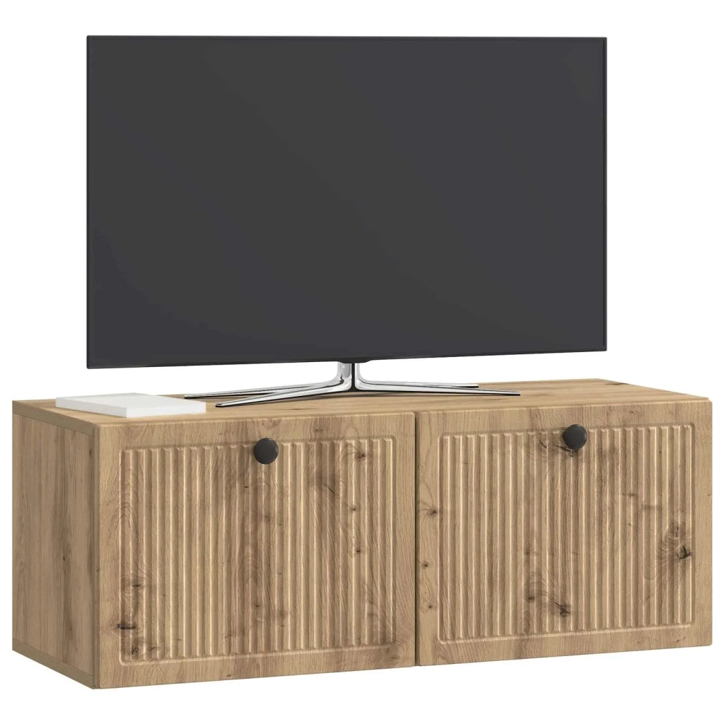 Mobile Porta TV da Muro Rovere Artigianale 78,5 x 31 x 30 cm
