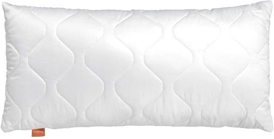Cuscino 50x90 cm - Microfibra - Chiusura a rilascio - Lavabile fino a 60 gradi - Igienizzato - Foderato con piuma di poliestere - Cuscino decorativo