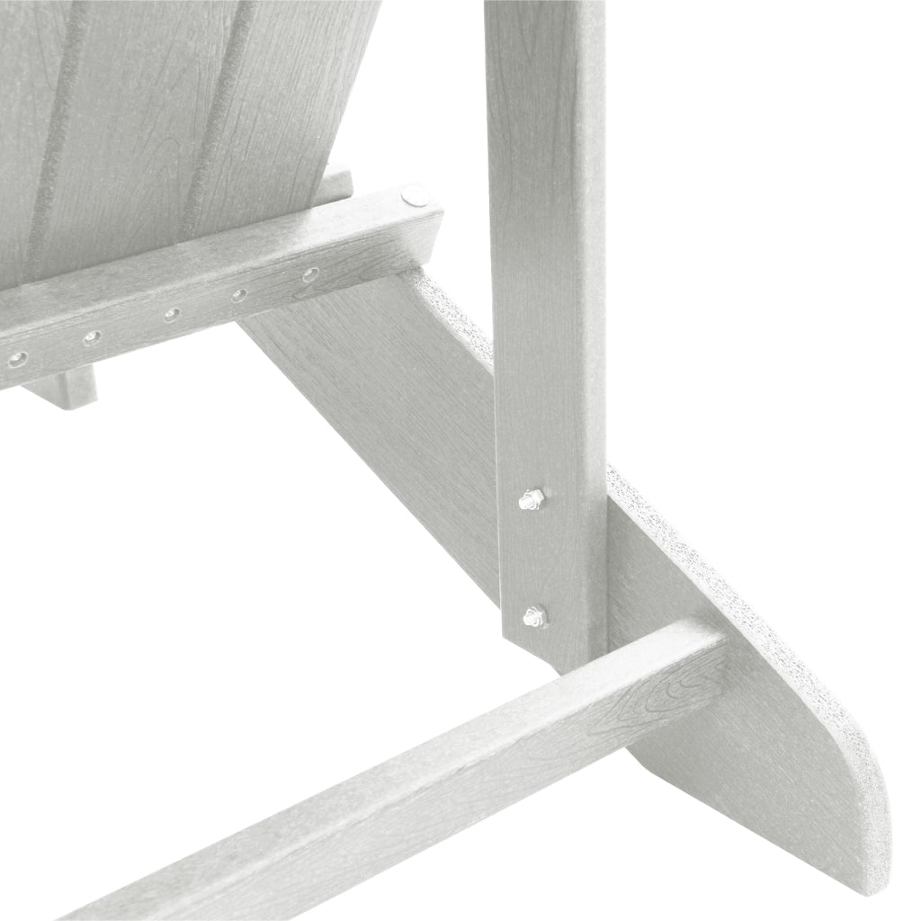 Set Lounge da Giardino 3 Pezzi Bianco HDPE