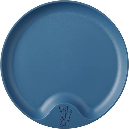 Bord per bambini – piatti per bambini – piatti per bambini amichevoli – set di piatti per bambini – resistente al forno a microonde – resistente alla lavastoviglie – libero da BPA – Deep Blue