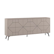 Credenza in legno "Dune" - 184 x 35 x 77 cm - Marrone moka chiaro