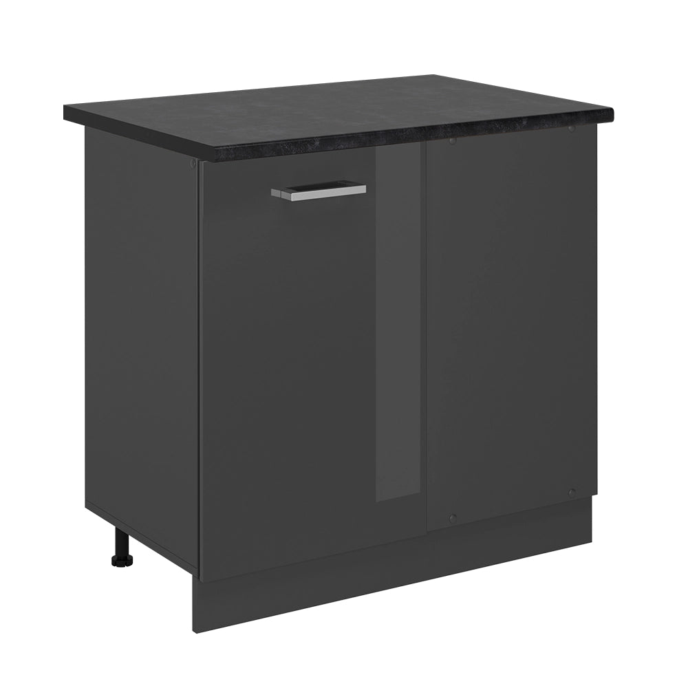 Vicco Mobile ad angolo cucina Antracite lucido 86 cm , PL Antracite