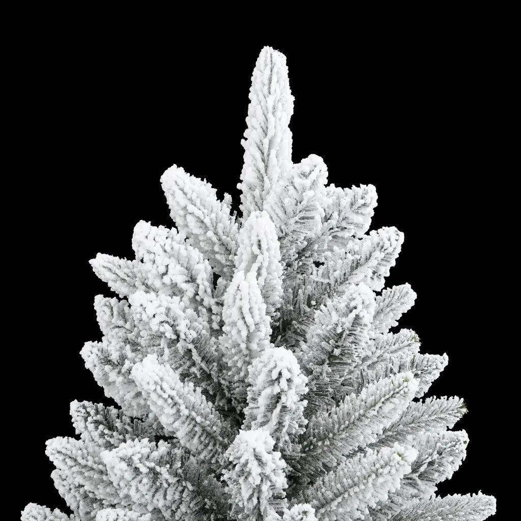 Albero di Natale Artificiale-Albero Natalizio con Neve Floccata 240 cm PVC e PE