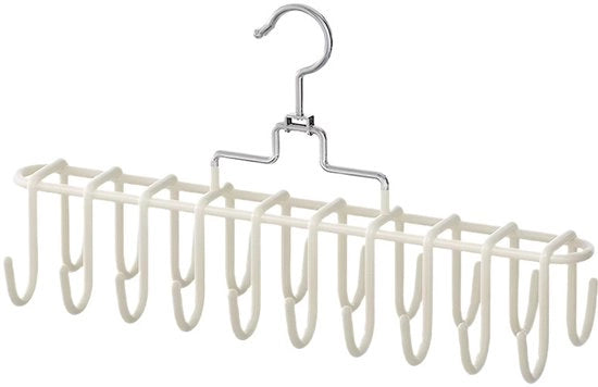 Raccoglitore di cappelli e sciarpe con superficie antiscivolo per un armadio organizzato. Fori robusti per cappelli, sciarpe e cinture. Soluzione multifunzionale per risparmiare spazio.