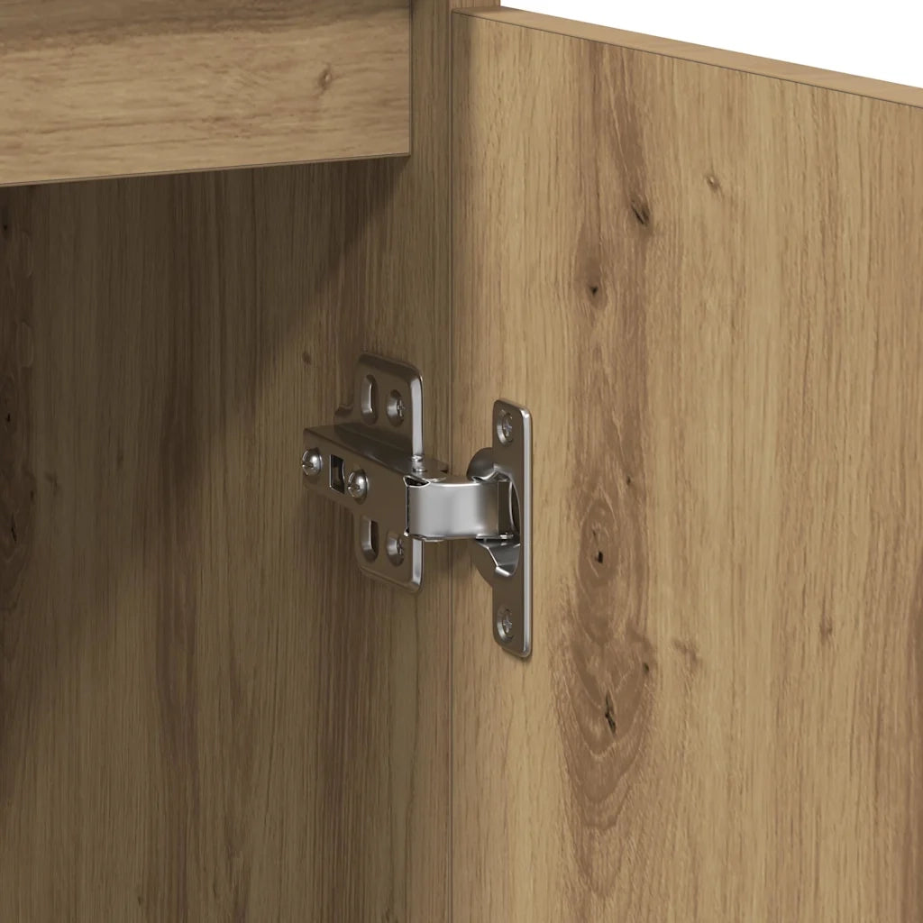 Credenza Rovere Artigianale 57x34x76 cm in Legno Multistrato 861624