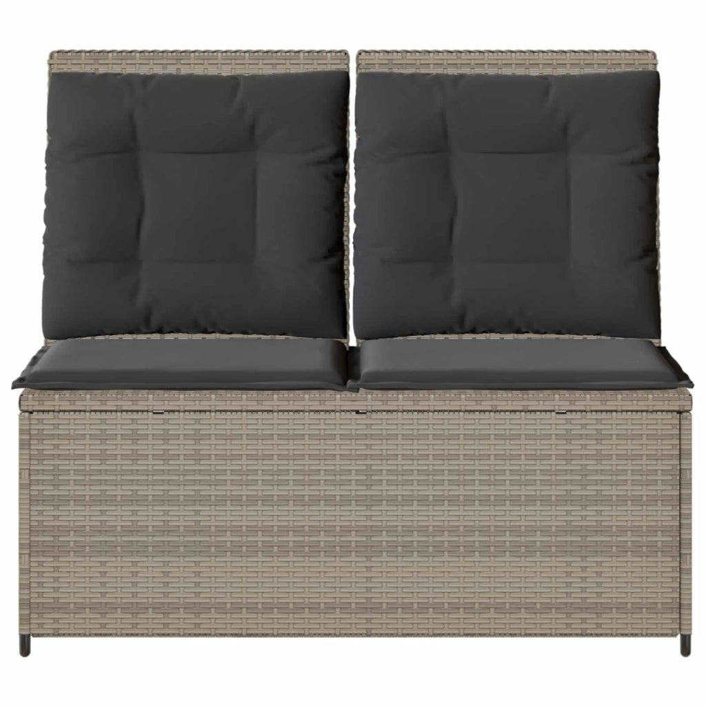 Panchina da Giardino | Panca da Giardino Grigio chiaro polyrattan