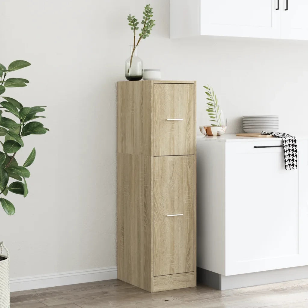 Armadietto da Farmacia Rovere Sonoma 30x41x118 cm in Truciolato 855162