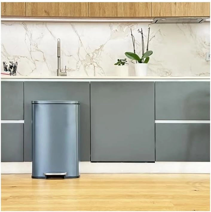 Cestino da cucina a pedale 50 L ADMIRAL Grigio