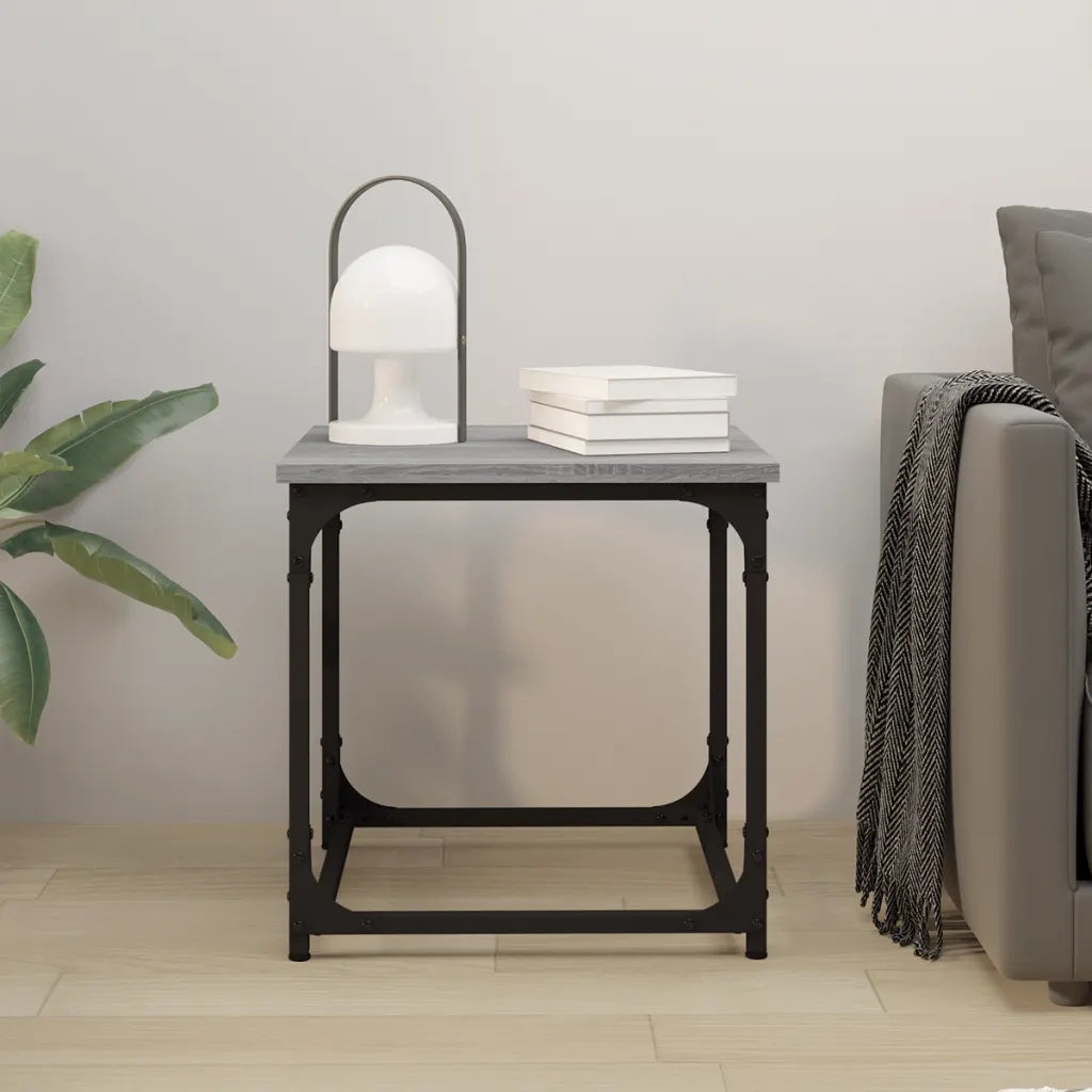 Tavolino Grigio Sonoma 40x40x40 cm in Legno Multistrato cod mxl 27152