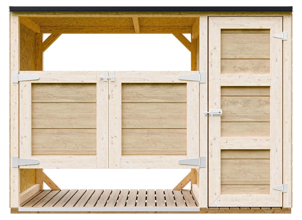 Ricovero per bidoni da giardino 2x240L TIMBELA M981A