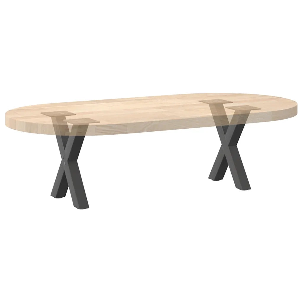 Gambe per Tavolino da Caffè a Forma di X 2 pz Antracite 30x(30-31) cm Acciaio 4012870