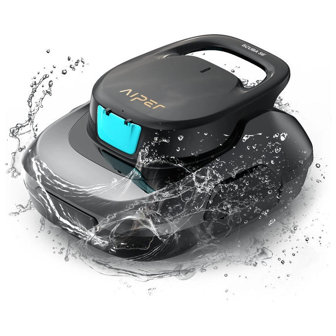 Aiper Scuba SE, Aspiratore Robotico per Piscina, Fino a 80m², Grigio e Nero