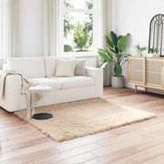 Tappeto in finta TAFALLA Beige 160 x 160 cm Poliestere 42021488