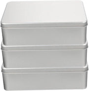 Set di 3 pezzi per biscotti - Grande capacità per biscotti congelati - Scatole di regalo in metallo - Scatole da dolci con coperchio - Vuote - Stile lussuoso.