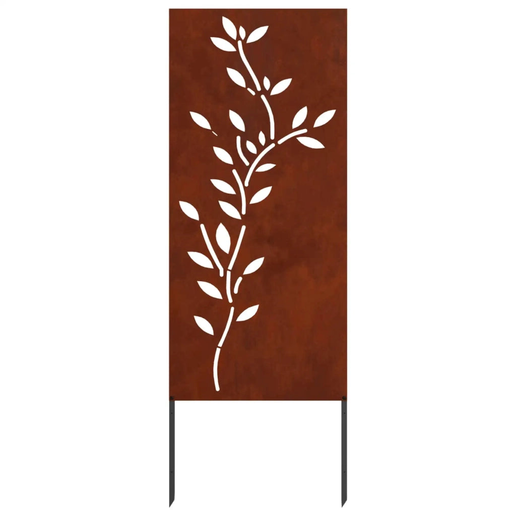 Schermo per privacy in giardino Floreale Ruggine 50 x 140 cm 876328