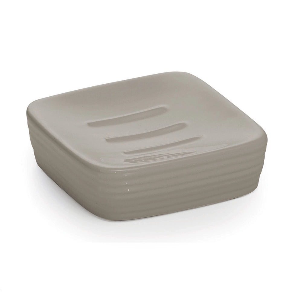 Portasapone Gedy in ceramica tortora | Kelly