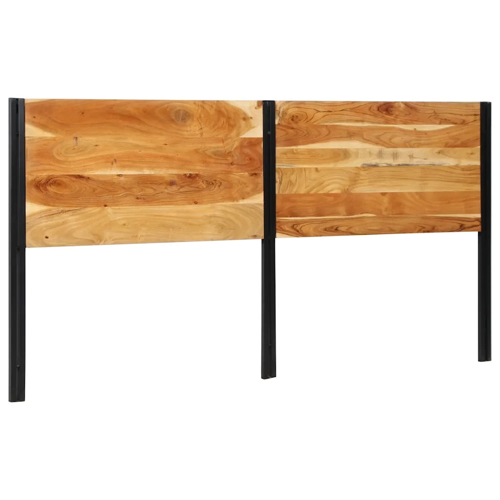 Testiera 200 cm in Legno Massello di Acacia e Ferro