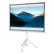Telo Proiettore da 84 Pollici 4K HD Formato 4:3 con Treppiede Pieghevole e Altezza Regolabile, Schermo Proiettore Portatile, Grandangolo di 160 Gradi, per Casa, Home, Cinema, Esterno, Bianco