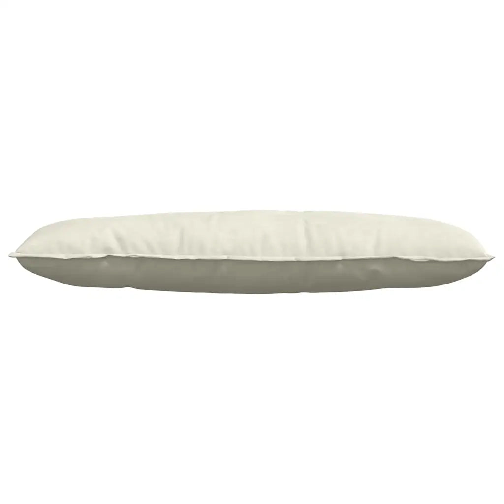 Cuscino per Schiena | Cuscino dorsale Crema 120 x 50 cm Tessuto in Cords