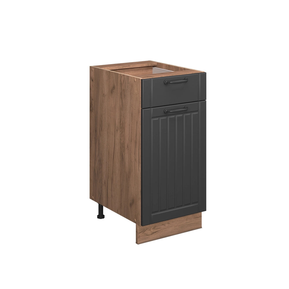 Vicco Mobiletto base per cucina Grigio scuro 40 cm senza piano di lavoro