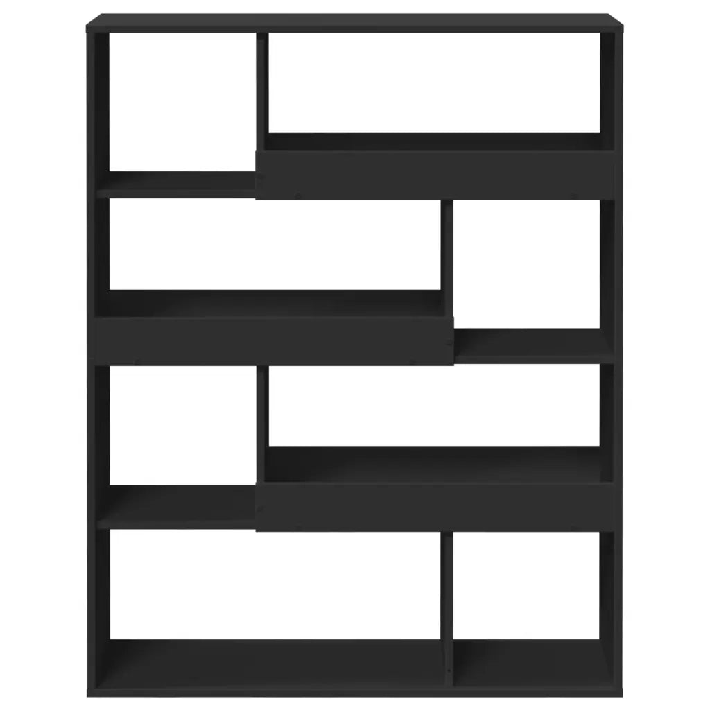 Libreria Nera 100x33x125,5 cm in Legno Multistrato 3309331