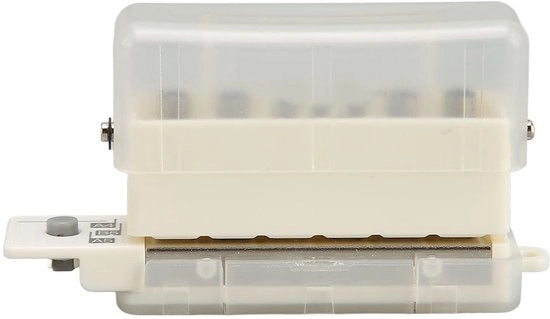 Perforatrice portatile 6 fori - Regolabile - Con contenitore per chip - Adatta per A4/A5/B5 - Stacca fino a 2 fogli - Perforatrice per carta