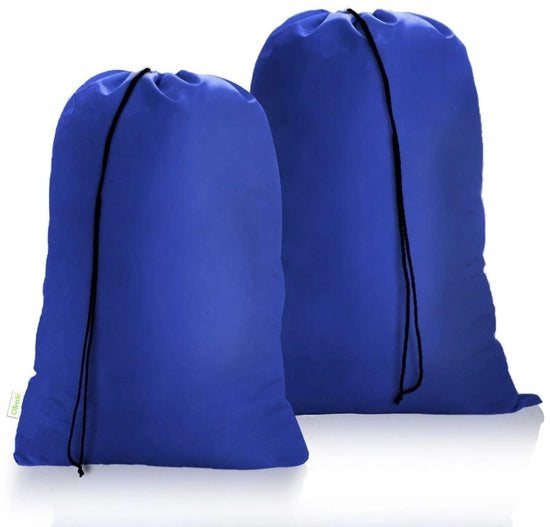 Set di 2 sacchi a pelo per viaggi 60 x 80 cm con cordino per la raccolta della biancheria sporca sacchi a pelo per tessuti delicati contenitore per la raccolta della biancheria sporca con cordino per campeggiatori studenti in casa