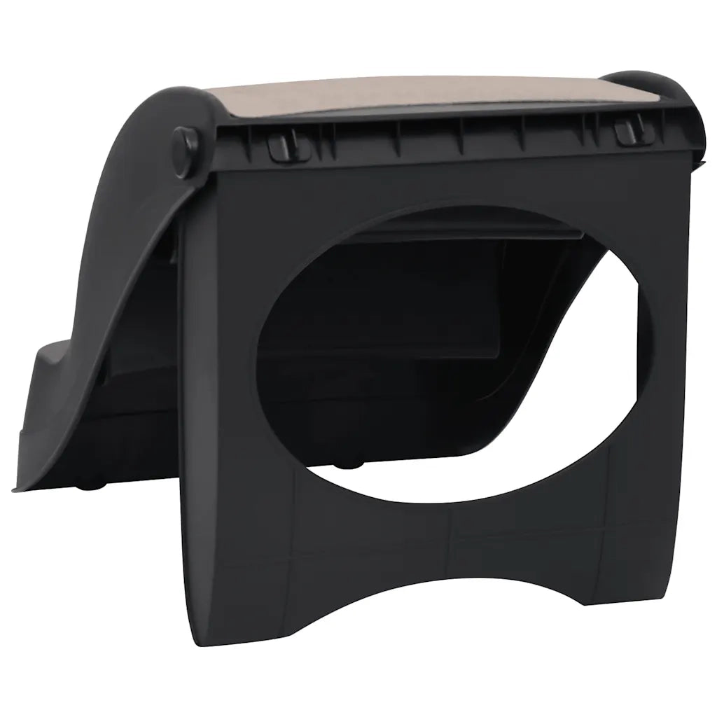 Scala per Cani Pieghevole con 3 Gradini Nera CFW6500886