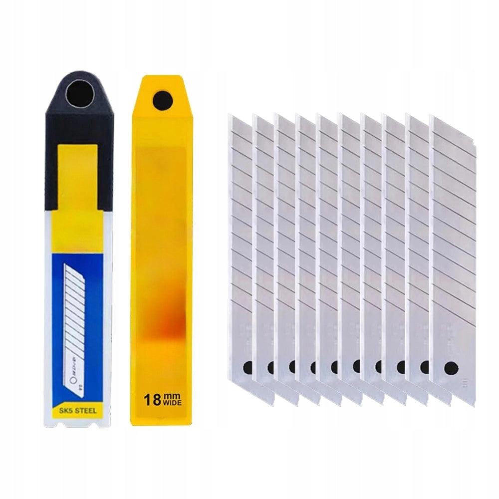 Set Taglierino per Carta da Parati con Lame di Ricambio Rosfix – Corpo in Alluminio, Lama 18 mm, Ergonomico