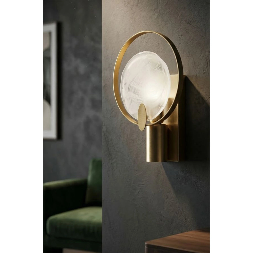 Lampada a Parete VKH73, Oro, Metallo, 20x10x29 cm