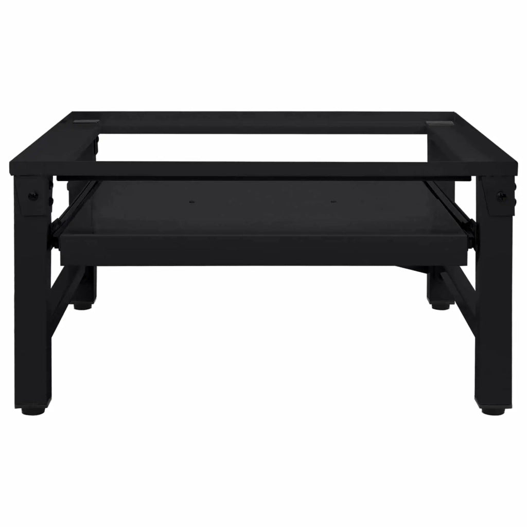 Pedestallo per Lavatrice Nero 62 x 60,5 x 32,5 cm Acciaio 42022040