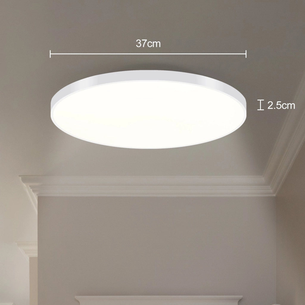 ZMH Lampada da soffitto plafoniera LED bianca IP44 37 cm per interni