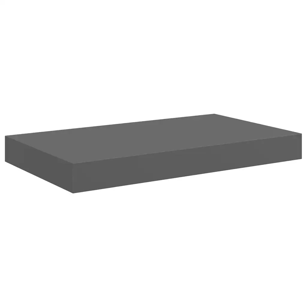 Scaffali a Parete 2 pz Grigio Lucido 40x23x3,8 cm in MDF cod mxl 33408