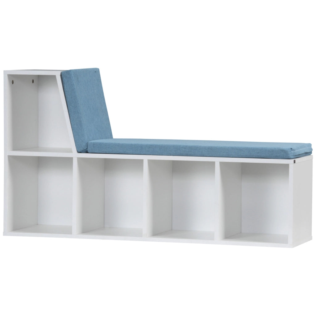 Libreria con seduta ¨C zephmum ¨C bianco blu 108x60x30