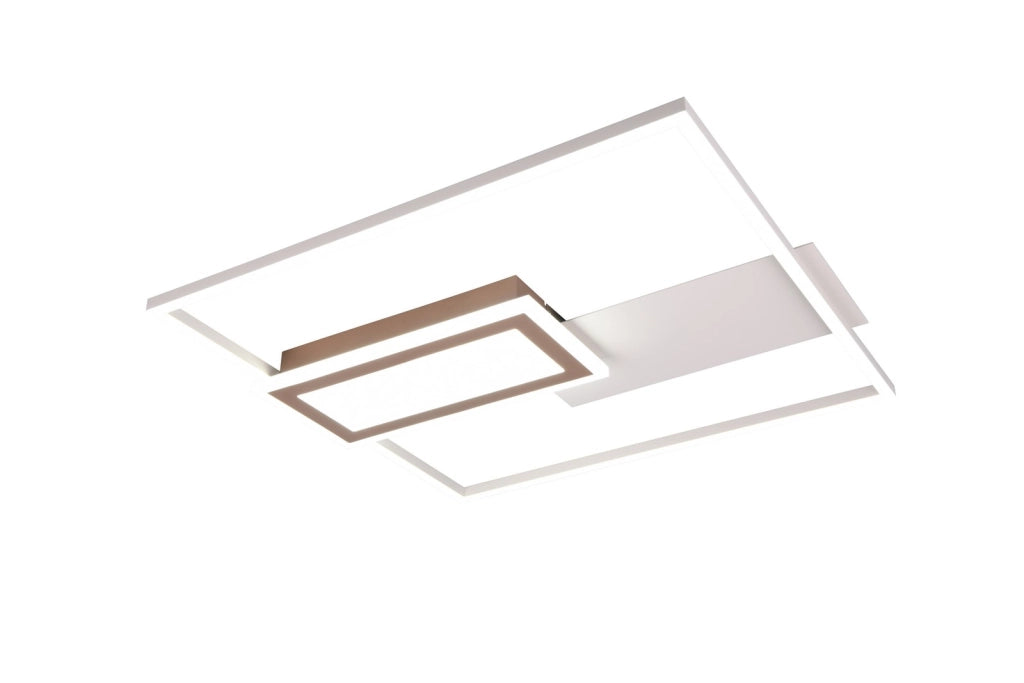 Lampada da soffitto LED geometrica SPIRO RL grigia 32W