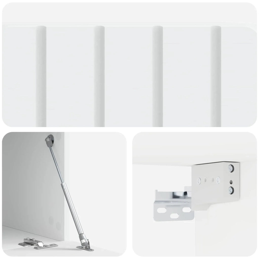 Mobile Porta TV da Muro Bianco 59,5 x 41 x 30 cm 898335