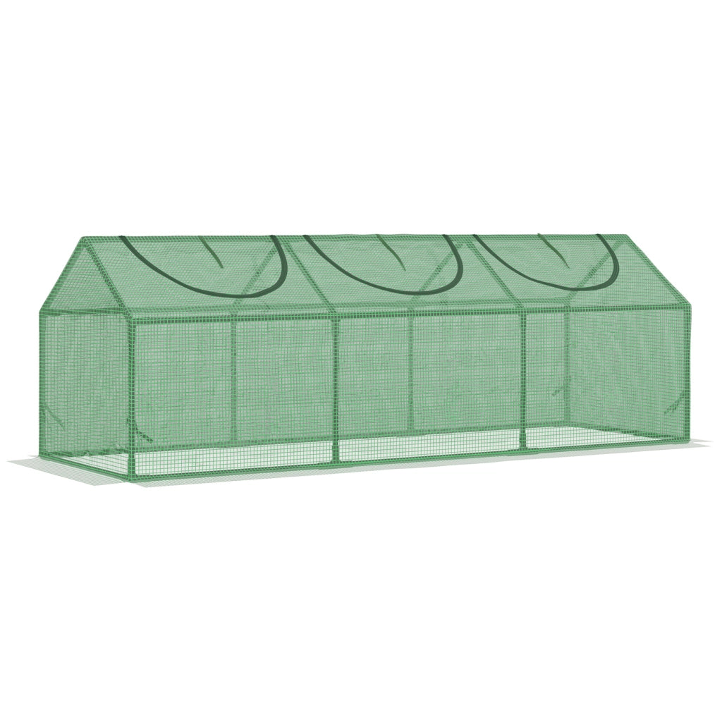 Mini Serra da Giardino ¨C Zephmum ¨C 180x60x60 cm Verde Scuro