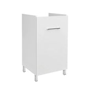 Mobile per lavatoio in ceramica 45x50 cm un anta - Bianco