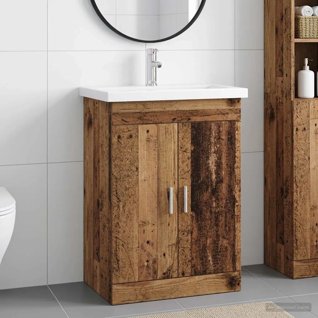 Set di mobili per il bagno Legno antico 61 x 40 x 84,5 cm 3404356