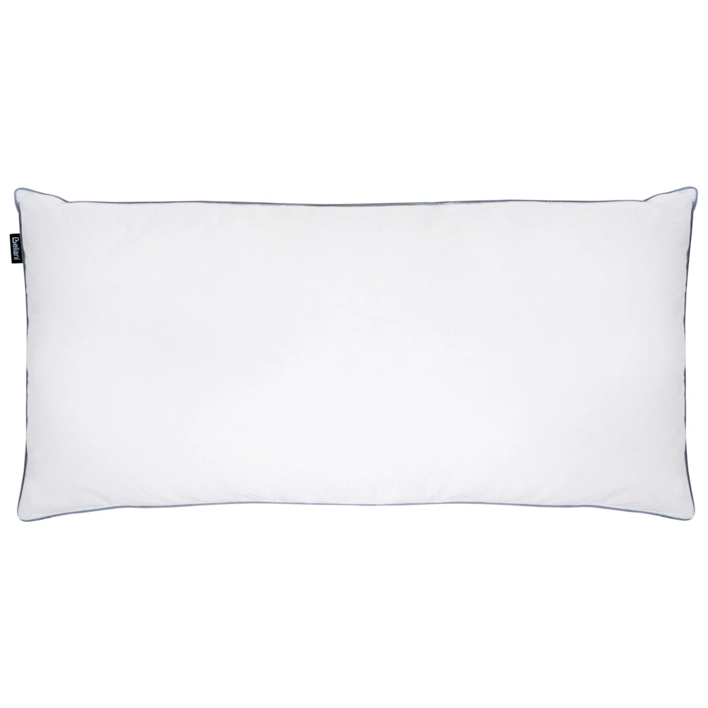 Cuscino alto a triplo scomparto Rivestimento in cotone premium Imbottitura in piuma d'oca Imbottitura in piuma Bianco 40 x 80 cm Teide