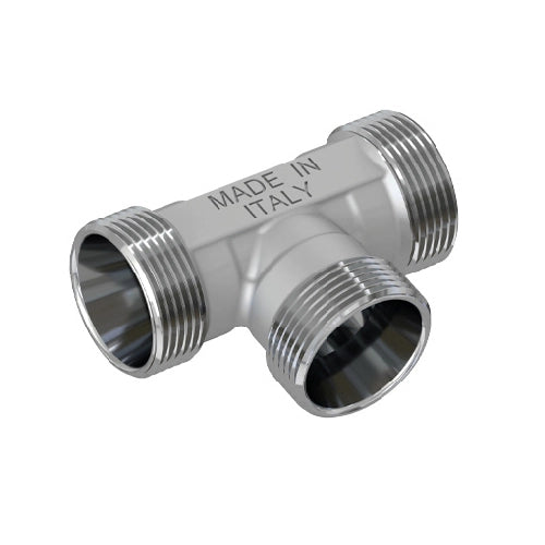 RACCORDO A T MASCHIO CROMATO- 24X19 fil (D.16)- TIEMM- pezzi 1